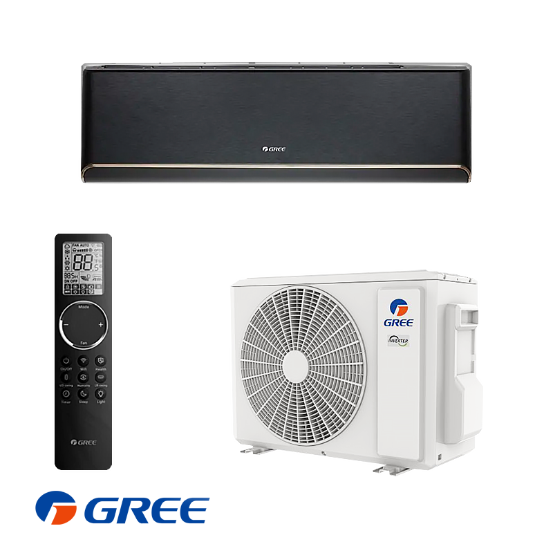 Инверторен климатик Gree Airy GWH24AVEXF-K6DNA1A - черен